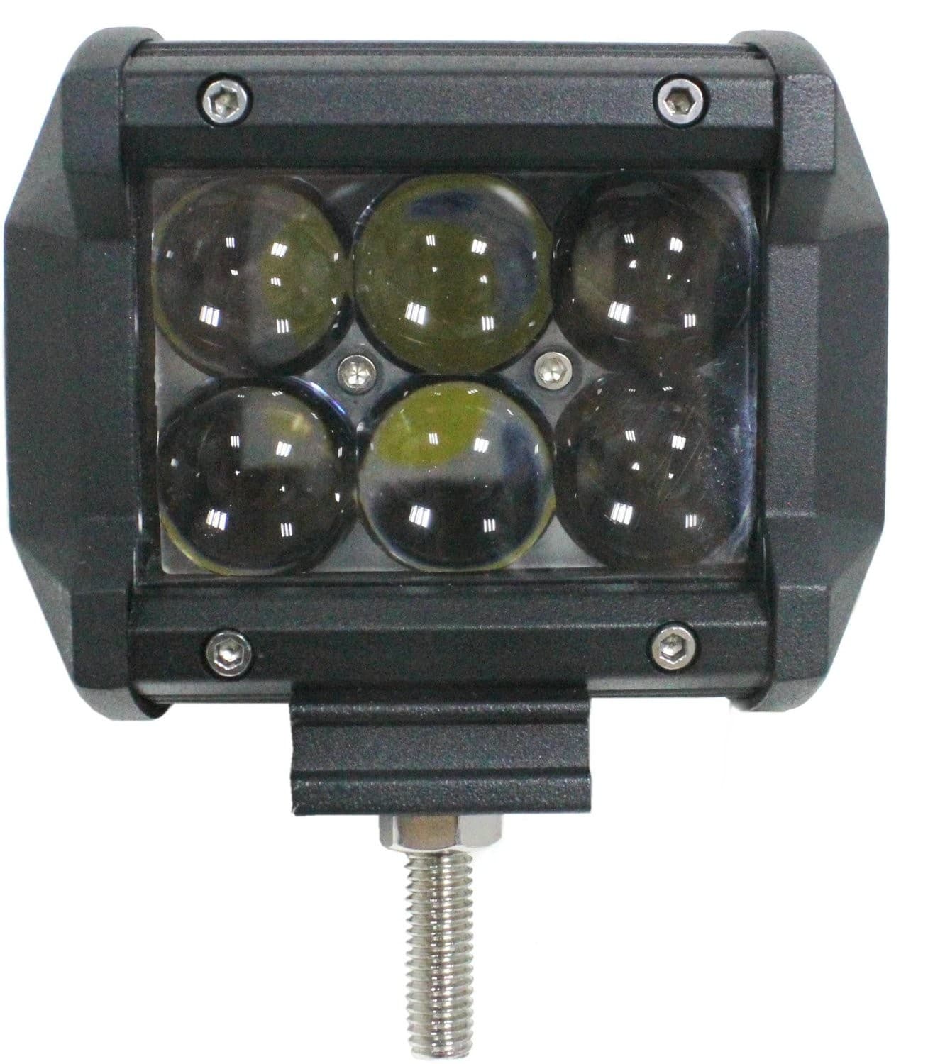 Feu longue portée led 4D - phare universel - 18W - 100mm - Carré