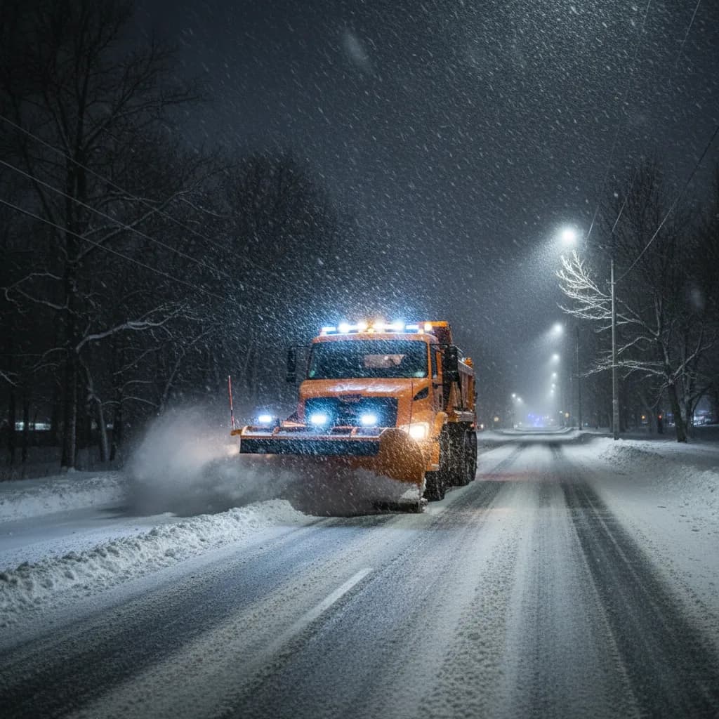 Éclairage LED pour déneigement