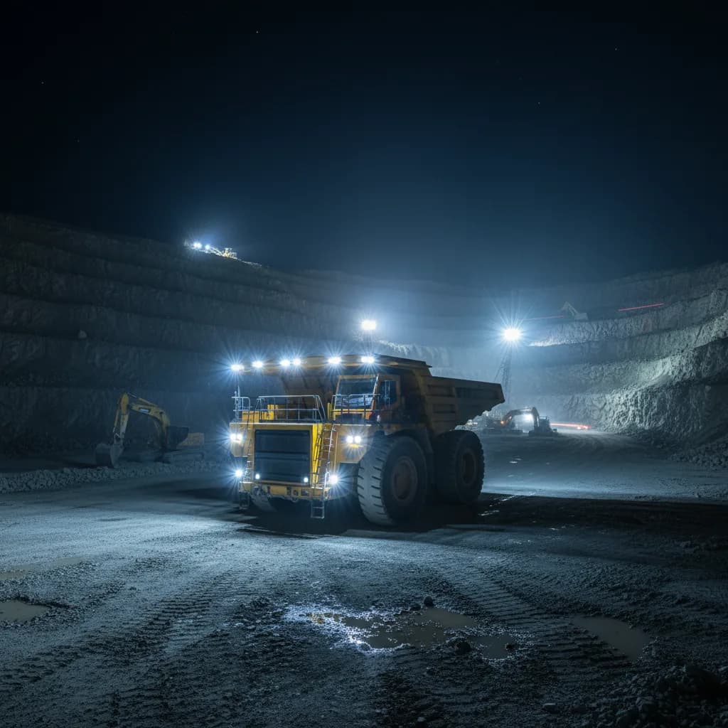 Éclairage LED pour mine et carrière