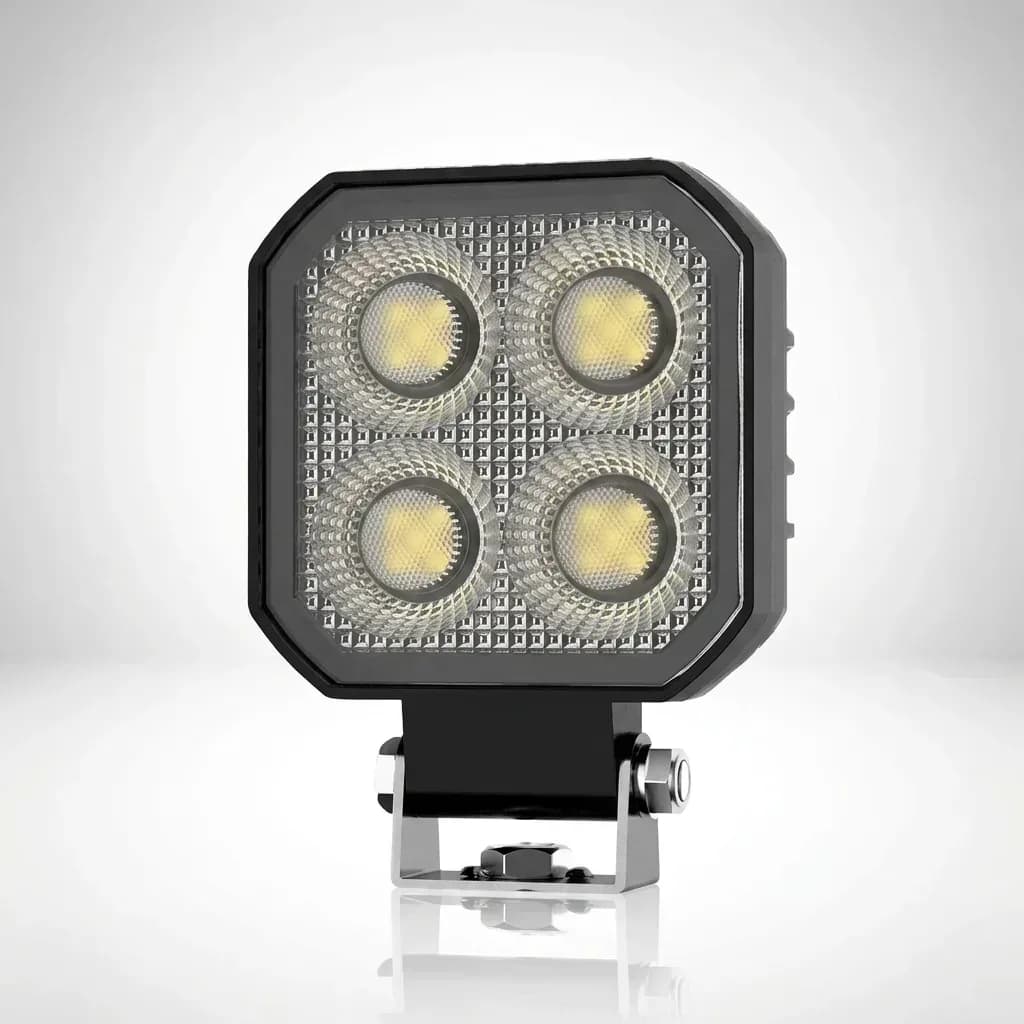 Phare de travail LED 20w 75mm carré 3200 lumens - Qualité PRO