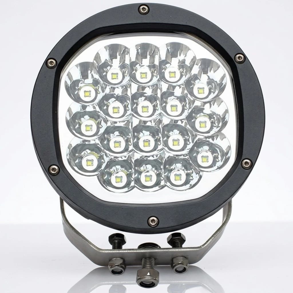 Phare LED rond 90W 180mm 18 LED longue portée