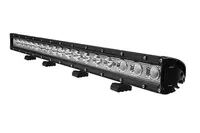 barre LED droite simple rangée Next‑Tech Dakar 90W 750mm en vue de 3/4 sur fond studio blanc, éteinte avec boîtier alu noir