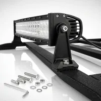 kit de fixation latéral en L Next-Tech pour barre LED, support montant et visserie sur fond studio