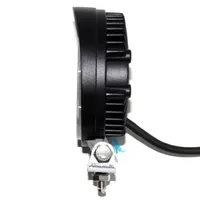 Profil latéral phare LED rond 110mm avec étrier de montage réglable et câble d'alimentation