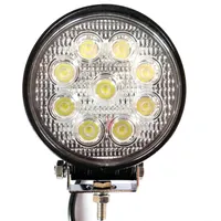 Face avant allumée du phare LED 27W universel avec 9 LED haute luminosité et faisceau dual
