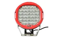 Face avant du phare LED longue portée 96W lentilles transparentes et logo LED