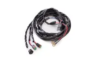 Faisceau câblage double sortie 10-32V avec porte-fusible et cosses pour installation rampe LED 4x4