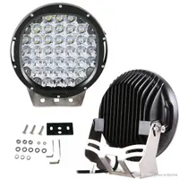 Phare LED longue portée 185W avec dissipateur arrière, visserie et kit de montage complet