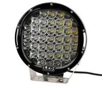 Phare LED spot 185W 37 leds CREE vue frontale rapprochée pour 4x4 et SUV