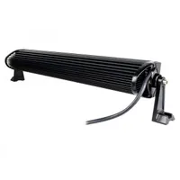 Barre LED rallye 550mm vue arrière, dissipateur aluminium nervuré et câble d'alimentation 10/32V