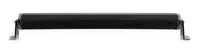 Rampe LED incurvée 800mm vue arrière, boîtier aluminium noir avec dissipateur et pieds de montage
