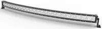 Rampe LED incurvée 240W GALAXY de face, alignement de 80 LED réflecteurs, supports de fixation visibles