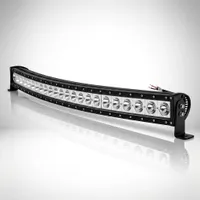 Barre LED incurvée Galaxy 240W 1280mm, vue studio de trois quarts sur fond blanc, Next-Tech