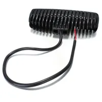 Arrière du phare LED 18W montrant le boîtier dissipateur alu et le câble d'alimentation deux fils