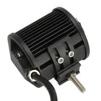 Feu LED auto 18W vu de dessous avec sortie de câble étanche et support inox réglable