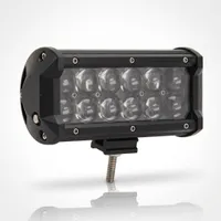 Rampe LED 4D 36W 180mm double rangée 12 optiques, vue studio de trois quarts sur fond blanc, Next-Tech