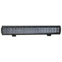Rampe longue portée LED 126W 42 leds vue de face, double rangée optiques spot 10-32V
