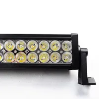 Gros plan optiques double rangée de la barre LED 800mm avec lentilles spot et flood combinées