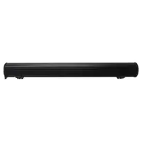 Vue arrière de la rampe LED 180W, boîtier aluminium nervuré noir avec pattes de fixation intégrées
