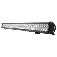 Rampe LED 4D CREE 288W de 1250mm vue en perspective avec 96 leds double rangée et boîtier aluminium noir