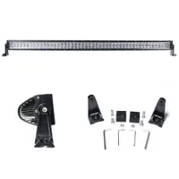 Barre LED 4D 288W avec accessoires de montage équerres visserie et clés Allen