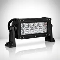 Barre LED longue portée 4D 36W 190mm double rangée, vue studio de trois quarts sur fond blanc, Next-Tech