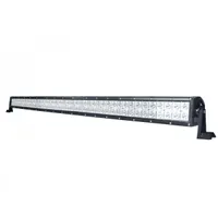 Barre LED 240W 1050mm en perspective, fixations latérales visibles aux extrémités, optiques double rangée