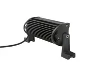 Rampe LED 4x4 40W vue arrière, dissipateur aluminium noir et câble d'alimentation 10-32V