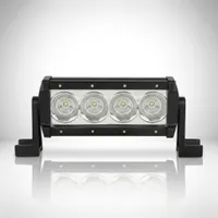 Barre LED 4x4 40W 240mm avec 4 optiques rondes, vue studio de face sur fond blanc, Next-Tech