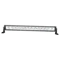 Barre LED 4x4 180W 18 leds CREE vue de face éteinte, optiques dual faisceau spot et flood sur 960 mm