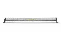 Rampe LED 4x4 1280mm 24 leds longue portée vue de face allumée, leds centrales éclairées en jaune