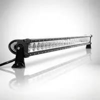 Rampe LED 240W 1280mm double rangée, vue studio de trois quarts sur fond blanc, Next-Tech