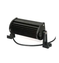 Vue arriere rampe LED 190mm avec dissipateur aluminium noir et cable d'alimentation 10-32V