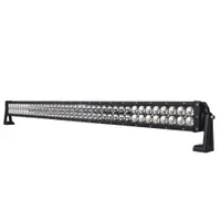 Barre LED 80 leds dual beam spot flood 240W vue trois quarts arrière droite, châssis aluminium noir
