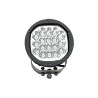 Phare de travail LED 90W 18 LEDs CREE 180mm vue de face avec support de fixation inox