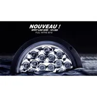 Spot LED 90W 18 LEDs full white 9018 mise en scène aquatique présentation nouveau modèle longue portée