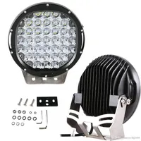 Phare de travail LED 185 23cm rond 28000 lumens - support de fixation et montage sur véhicule