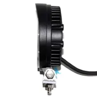 Projecteur de travail LED 27W vue de profil montrant l épaisseur du boîtier et les ailettes de refroidissement