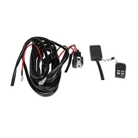 Faisceau câblage relais et télécommande pour rampe LED voiture, présentation packaging compact