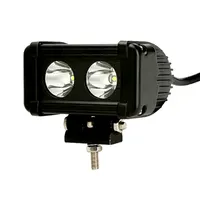 Barre LED Rallye Pro 20W vue de face avec 2 modules CREE 10W et support de fixation, boîtier 130mm