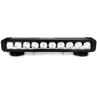 Barre LED Rallye Pro 100W vue de face, 10 modules CREE 10W alignés, boîtier noir 450mm éteint