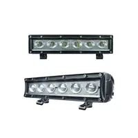 Rampe LED DAKAR 30W 270mm 6 LED double vue de face et trois-quarts sur fond blanc
