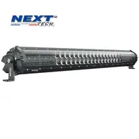 Barre LED 650W Next-Tech 1050mm double rangée, boitier aluminium noir, vue laterale eteinte