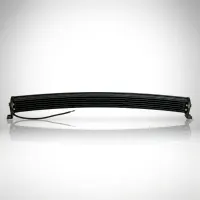 barre LED incurvée double rangée Next‑Tech 240W 1050mm éteinte sur fond studio blanc, câble d'alimentation visible