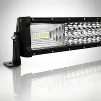Barre LED 492w 87cm droite 28000 lumens triple rangée - vue arrière connectique et dissipateur thermique