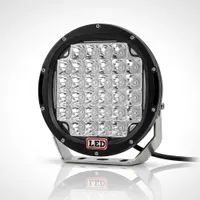 Phare de travail LED 185 23cm rond 28000 lumens - vue de face allumée 185 28000 lumens IP68