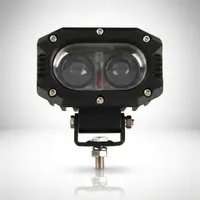 Phare LED additionnel 30w 14cm - détail des LEDs et lentille optique