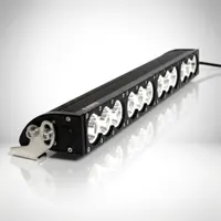 barre LED rallye Next‑Tech 120W 560mm droite en vue 3/4 sur fond studio blanc, optiques rondes et support alu inox
